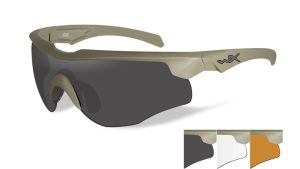 Okulary WileyX Rogue COMM Grey/Clear/Rust Lens /Tan Frame 2862